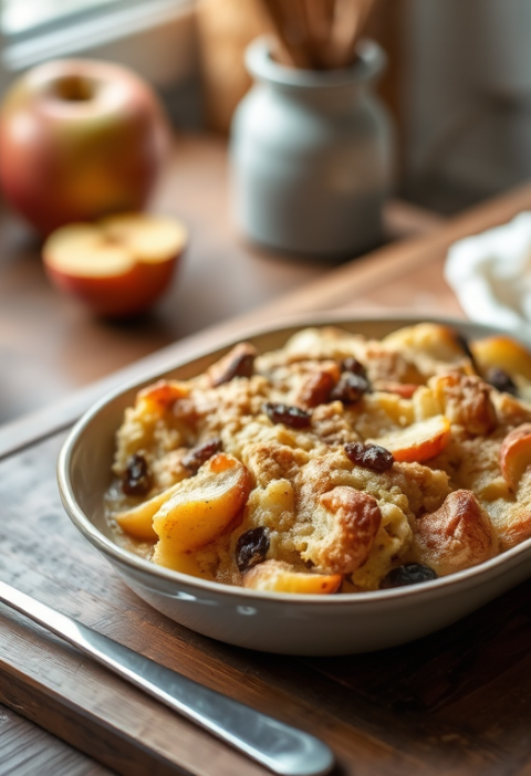 Apple-Raisin Bread Pudding — Gran Cooks