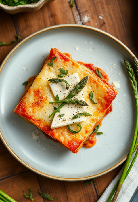 Asparagus Goat Cheese Lasagna Recipe — Gran Cooks
