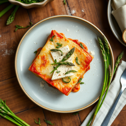 Asparagus Goat Cheese Lasagna Recipe — Gran Cooks