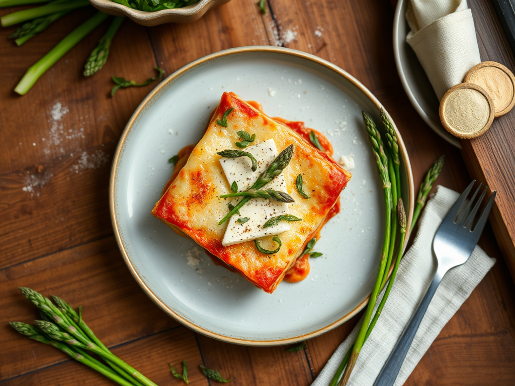 Asparagus Goat Cheese Lasagna Recipe — Gran Cooks