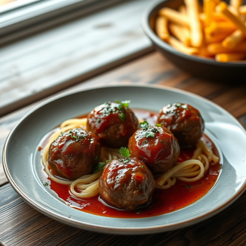 Baked BBQ Meatballs — Gran Cooks