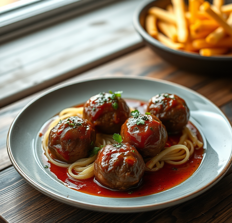 Baked BBQ Meatballs — Gran Cooks