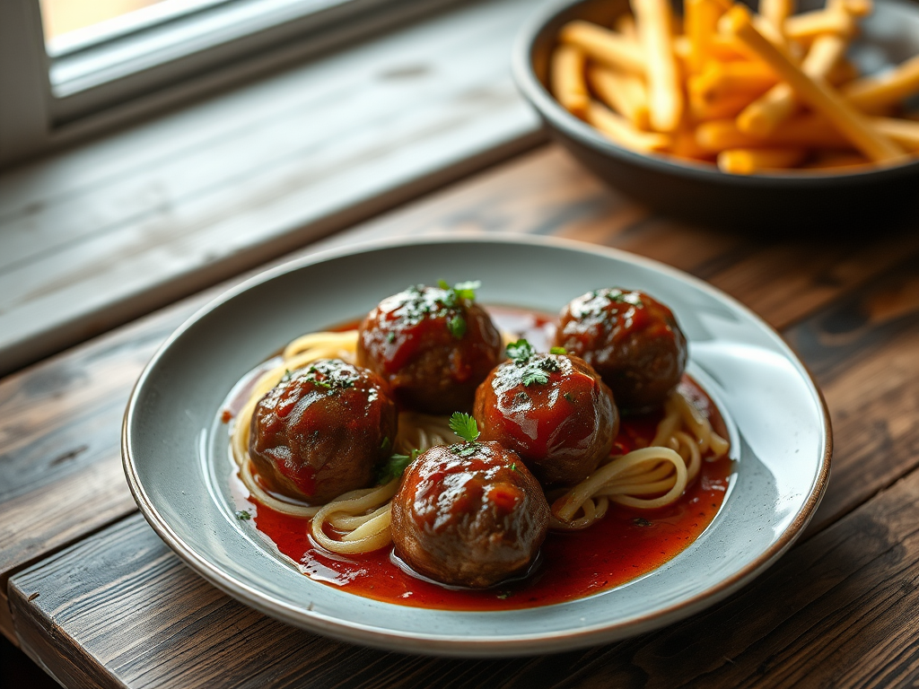 Baked BBQ Meatballs — Gran Cooks