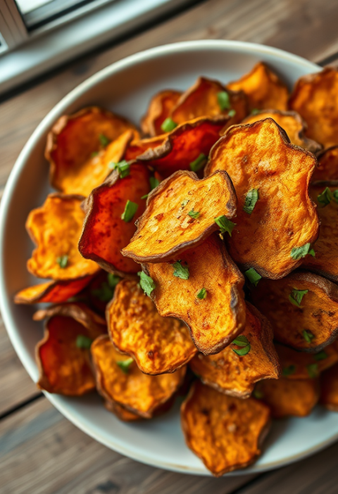 Baked Sweet Potato Chips — Gran Cooks