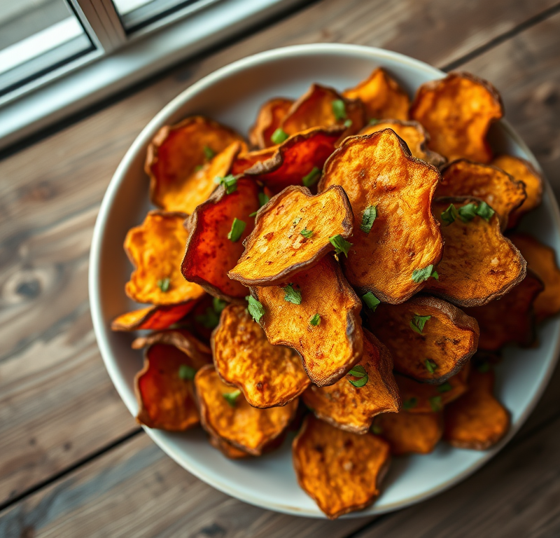 Baked Sweet Potato Chips — Gran Cooks