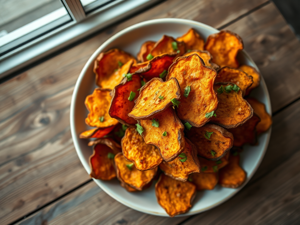 Baked Sweet Potato Chips — Gran Cooks