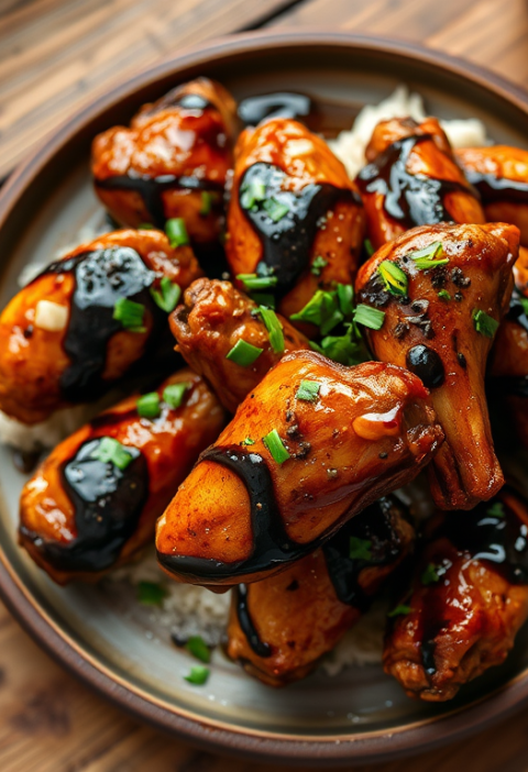 Balsamic Soy-Glazed Chicken Wings — Gran Cooks