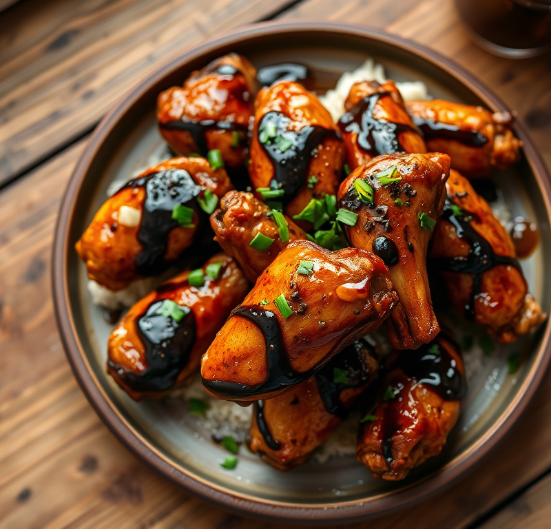 Balsamic Soy-Glazed Chicken Wings — Gran Cooks