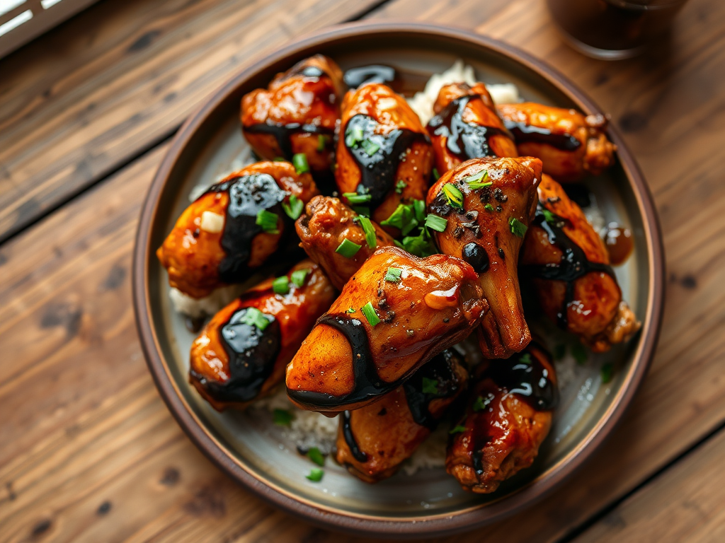 Balsamic Soy-Glazed Chicken Wings — Gran Cooks