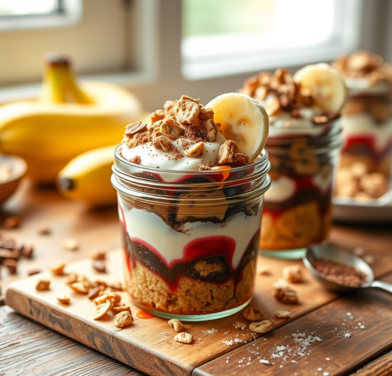 Banana Split Muffins in a Jar — Gran Cooks