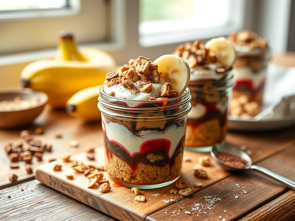 Banana Split Muffins in a Jar — Gran Cooks