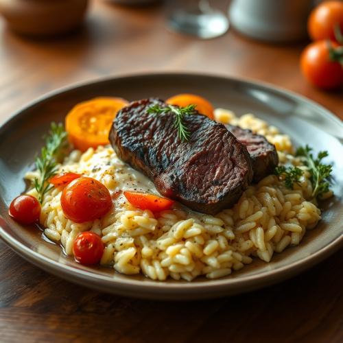 Beef Tenderloin With Creamy Risotto — Gran Cooks