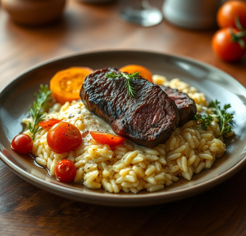 Beef Tenderloin With Creamy Risotto — Gran Cooks