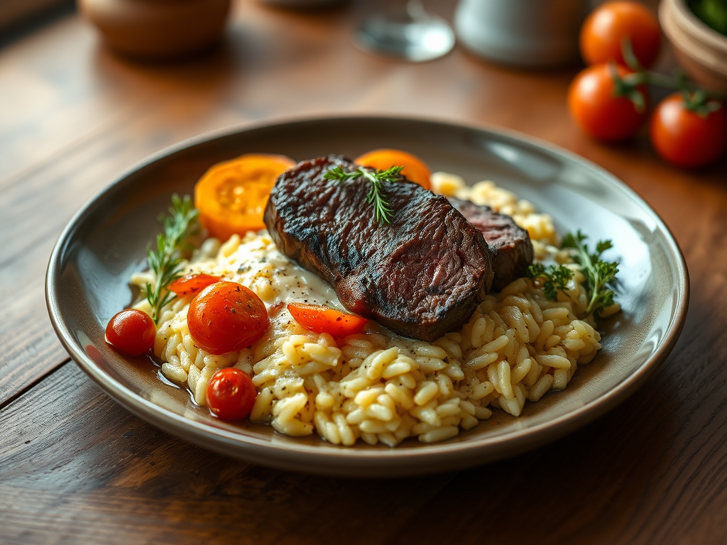 Beef Tenderloin With Creamy Risotto — Gran Cooks