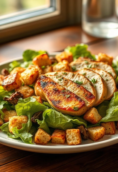 Better-for-You Grilled Chicken Caesar Salad — Gran Cooks