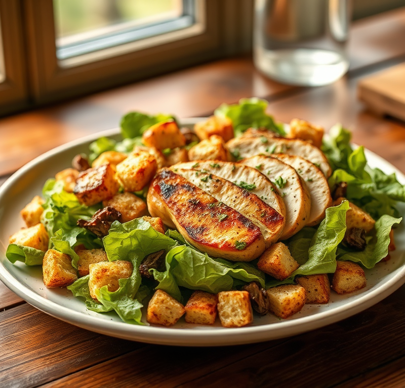 Better-for-You Grilled Chicken Caesar Salad — Gran Cooks