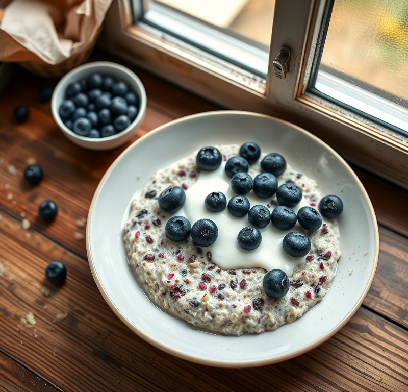 Blueberry Overnight Oats — Gran Cooks