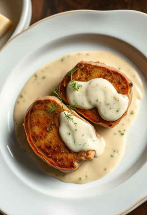 Braised Pork Chops With Dill Sauce Recipe — Gran Cooks