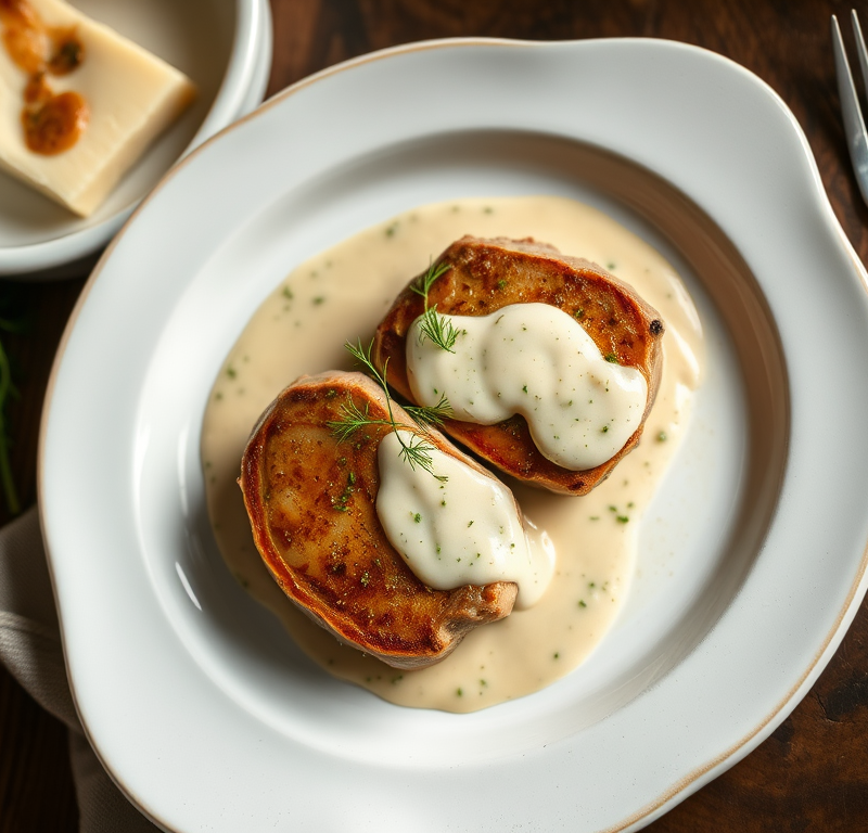 Braised Pork Chops With Dill Sauce Recipe — Gran Cooks