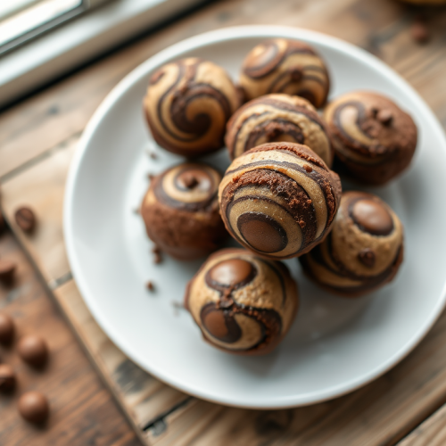 Brownie Cookie Dough Swirl Protein Balls — Gran Cooks