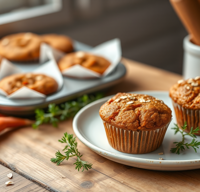 Carrot Mini Muffins Without Eggs — Gran Cooks