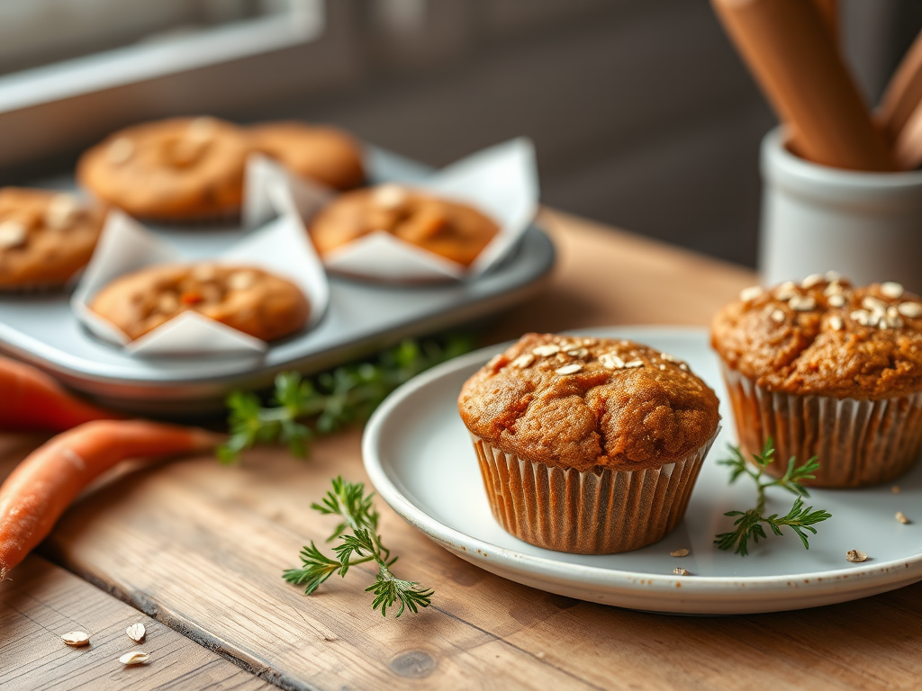 Carrot Mini Muffins Without Eggs — Gran Cooks