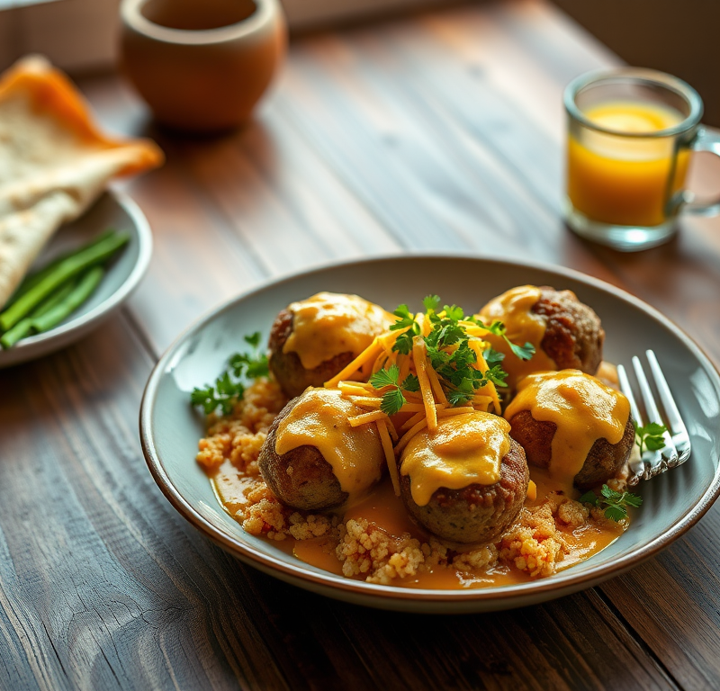 Cheesy Sausage Meatballs — Gran Cooks