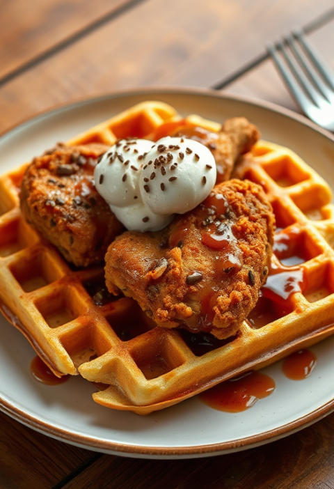 Chicken And Waffles Recipe — Gran Cooks