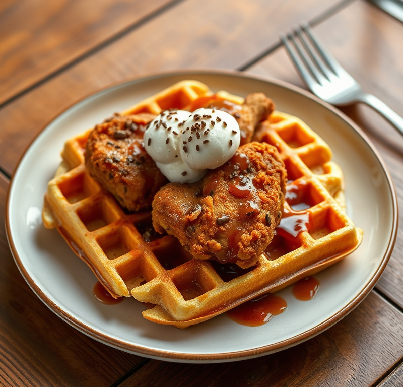Chicken And Waffles Recipe — Gran Cooks