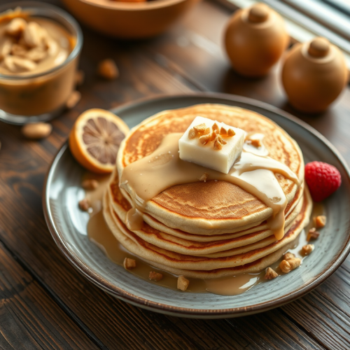 Creamy Peanut Butter Pancakes — Gran Cooks
