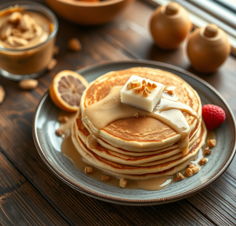Creamy Peanut Butter Pancakes — Gran Cooks