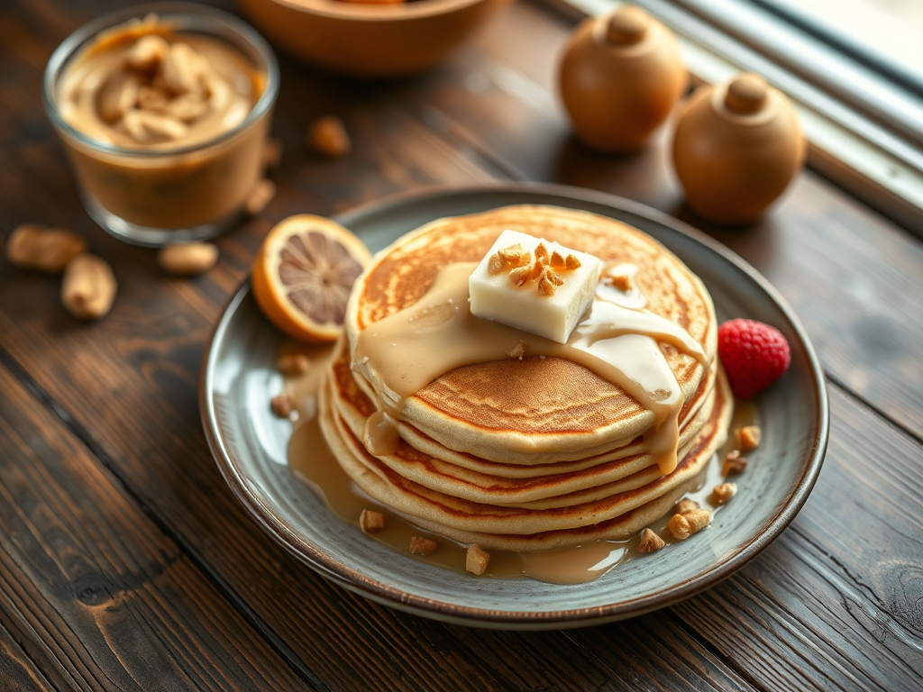 Creamy Peanut Butter Pancakes — Gran Cooks
