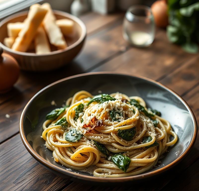Creamy Spinach Pasta — Gran Cooks