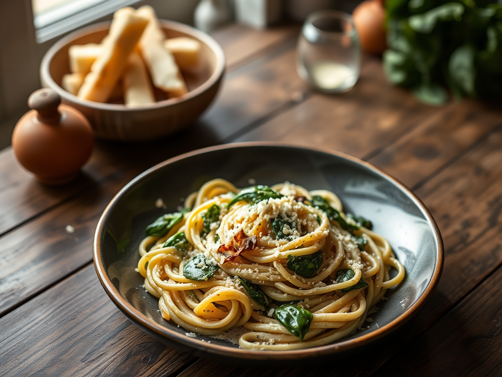 Creamy Spinach Pasta — Gran Cooks