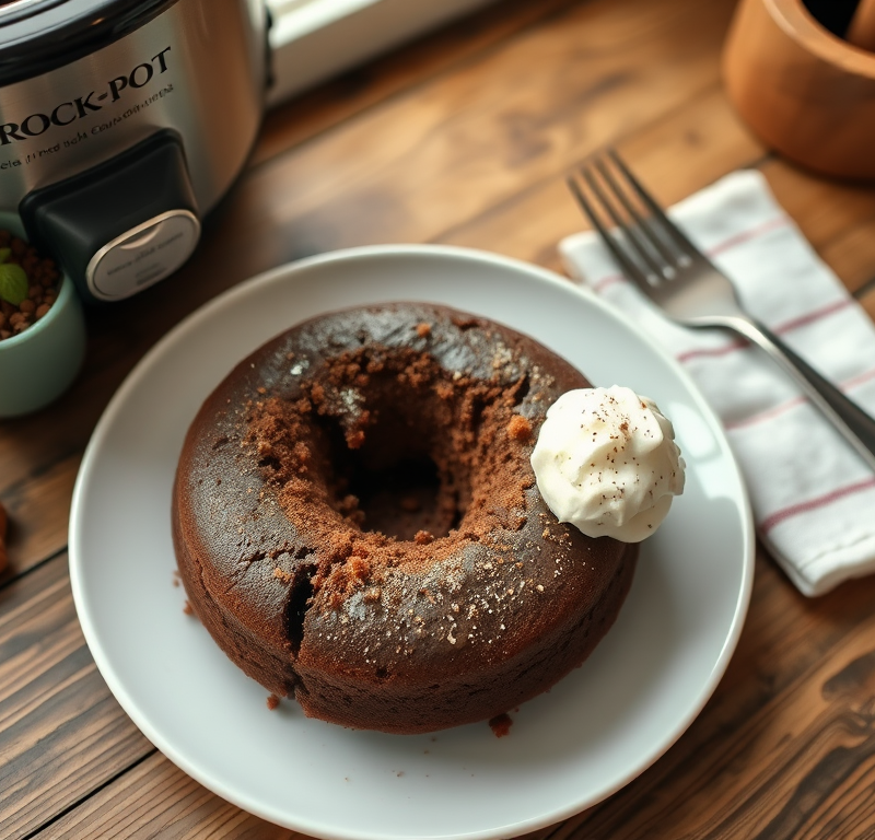Crock Pot Chocolate Cake — Gran Cooks