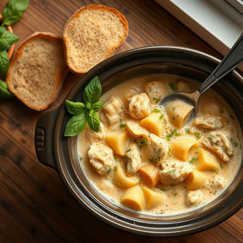 Crockpot Chicken Alfredo Stew — Gran Cooks