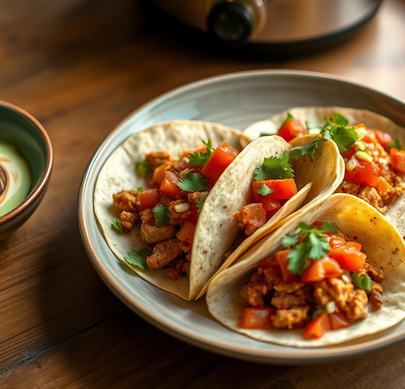 Dana's Slow Cooker Chicken Tacos — Gran Cooks