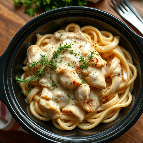 Easiest Crock Pot Chicken Alfredo — Gran Cooks
