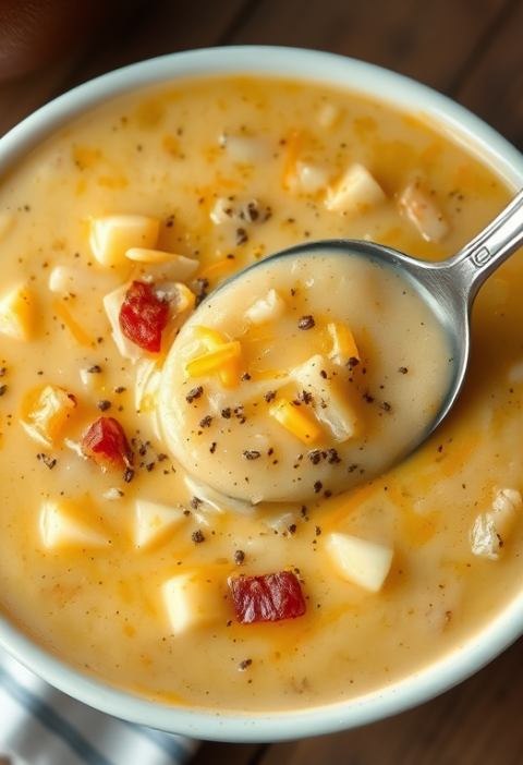 Easy Cheesy Crock Pot Potato Soup (Slow Cooker) — Gran Cooks