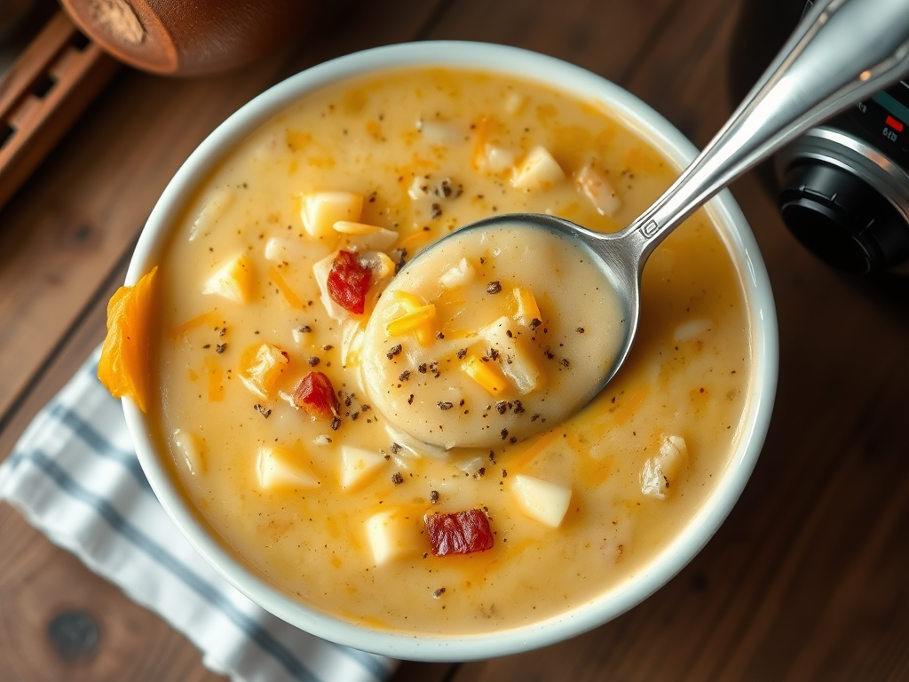 Easy Cheesy Crock Pot Potato Soup (Slow Cooker) — Gran Cooks