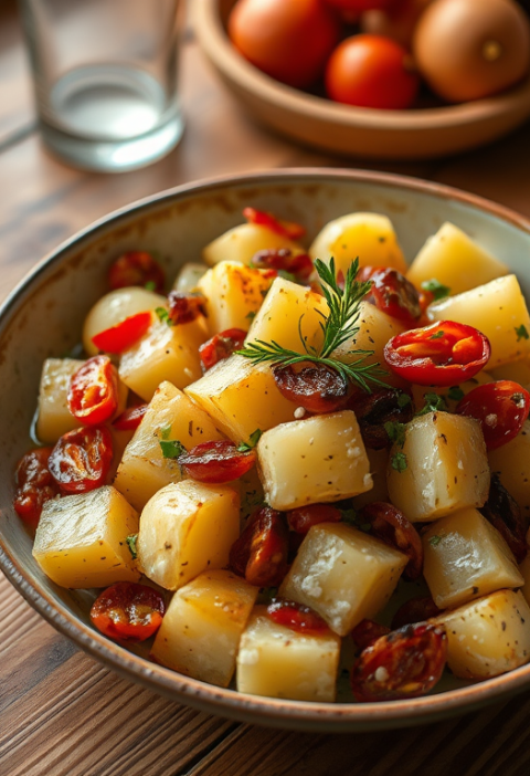 Greek Potato Salad with Dried Tomatoes — Gran Cooks