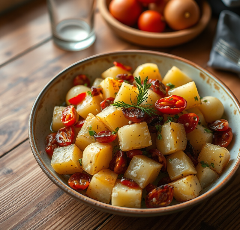 Greek Potato Salad with Dried Tomatoes — Gran Cooks