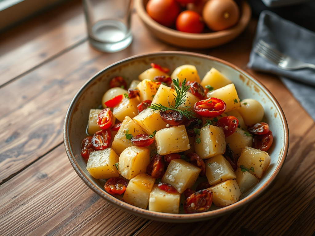 Greek Potato Salad with Dried Tomatoes — Gran Cooks