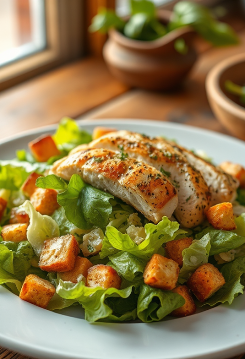 Grilled Chicken Caesar Salad — Gran Cooks