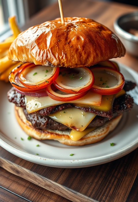 Grilled Reuben Burger — Gran Cooks