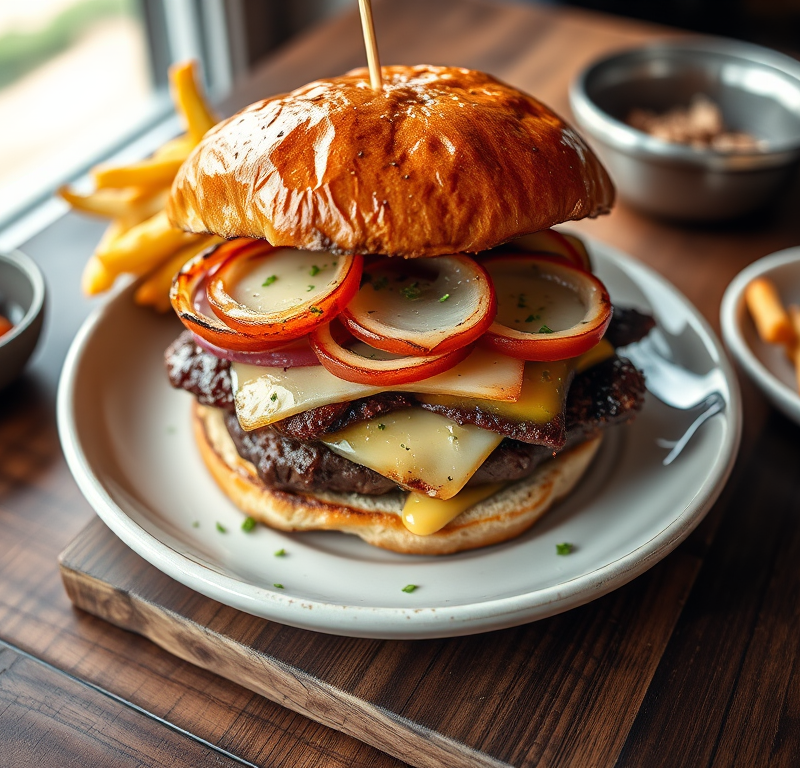 Grilled Reuben Burger — Gran Cooks