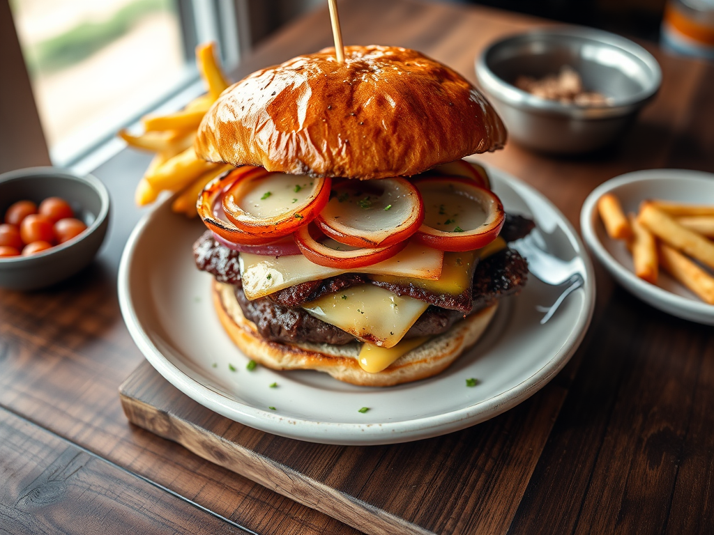 Grilled Reuben Burger — Gran Cooks