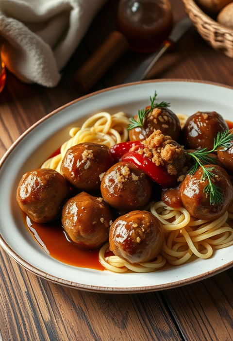Holiday Bourbon Whiskey Meatballs — Gran Cooks