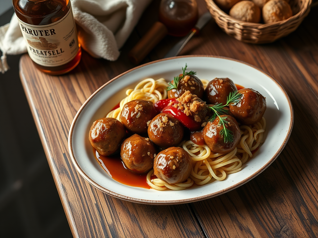 Holiday Bourbon Whiskey Meatballs — Gran Cooks