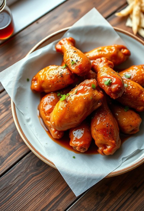 Honey Sriracha Chicken Wings — Gran Cooks